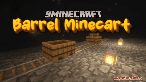 Barrel Minecart Resource Pack (1.20.6, 1.20.1) – Texture Pack Thumbnail