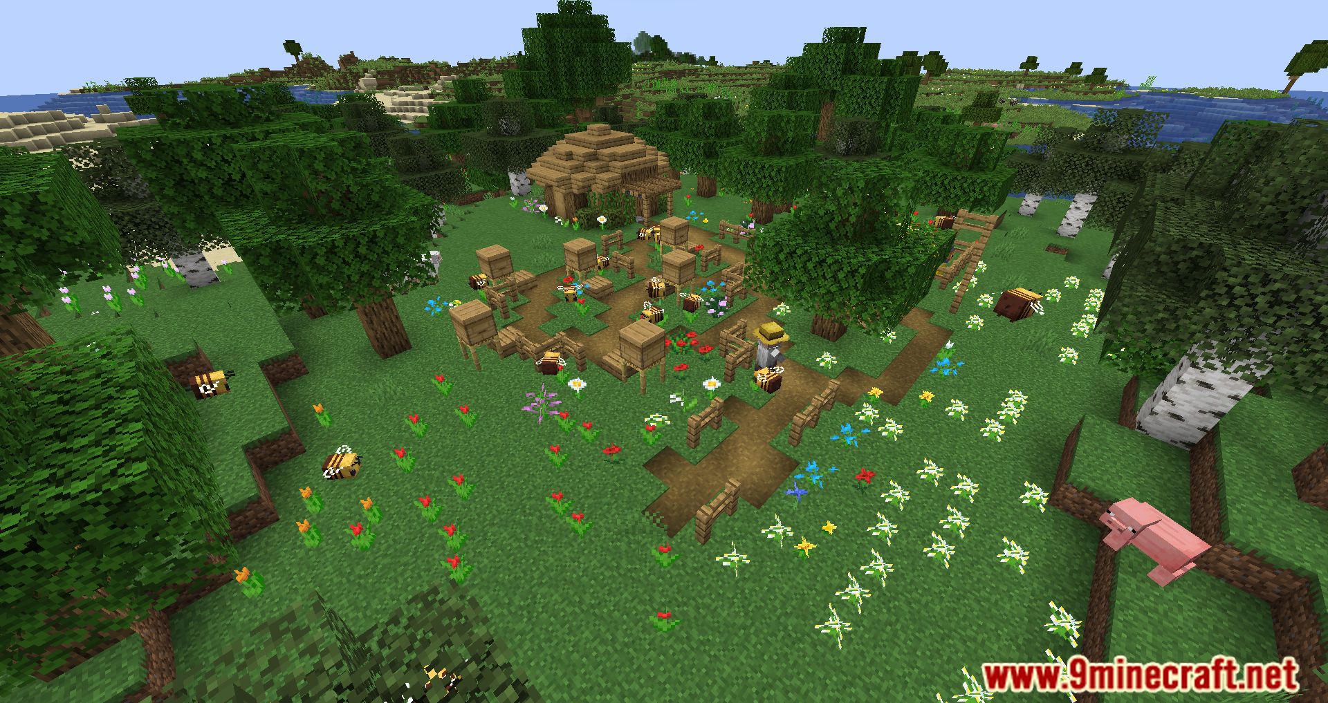 Beekeeper Hut Mod (1.20.4, 1.19.4) - An Addon for Friends & Foes Mod 3