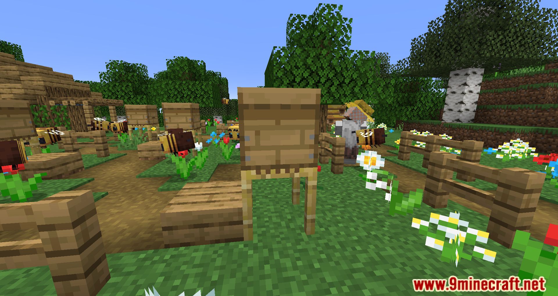 Beekeeper Hut Mod (1.20.4, 1.19.4) - An Addon for Friends & Foes Mod 4