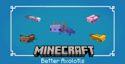 Better Axolotls Texture Pack (1.19) – MCPE/Bedrock Thumbnail