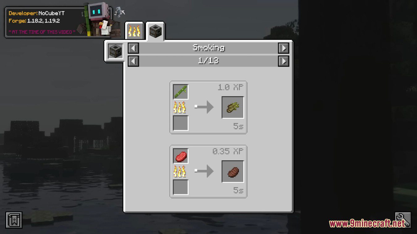 Better Smoker Mod (1.19.2, 1.18.2) - New Cooked Variants of Vanilla Foods 3