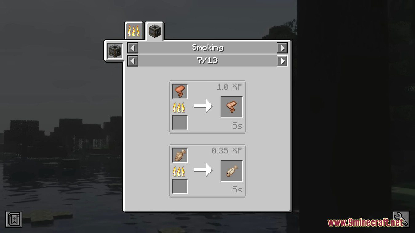 Better Smoker Mod (1.19.2, 1.18.2) - New Cooked Variants of Vanilla Foods 8