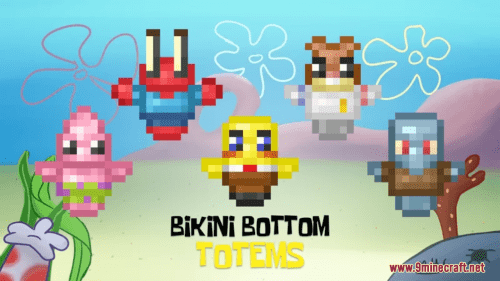 Bikini Bottom Totems Resource Pack (1.20.6, 1.20.1) – Texture Pack Thumbnail