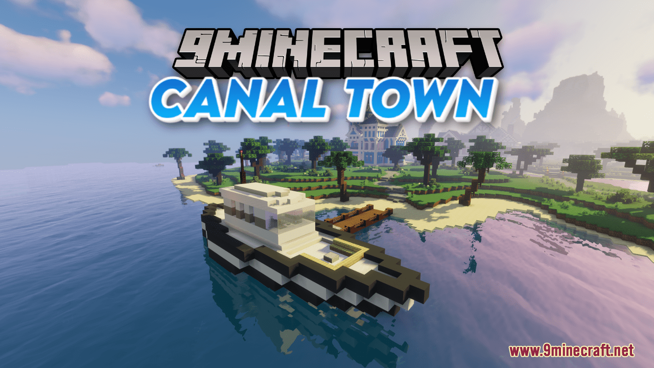 Canal Town Map (1.21.1, 1.20.1) - Peaceful Place To Be 1