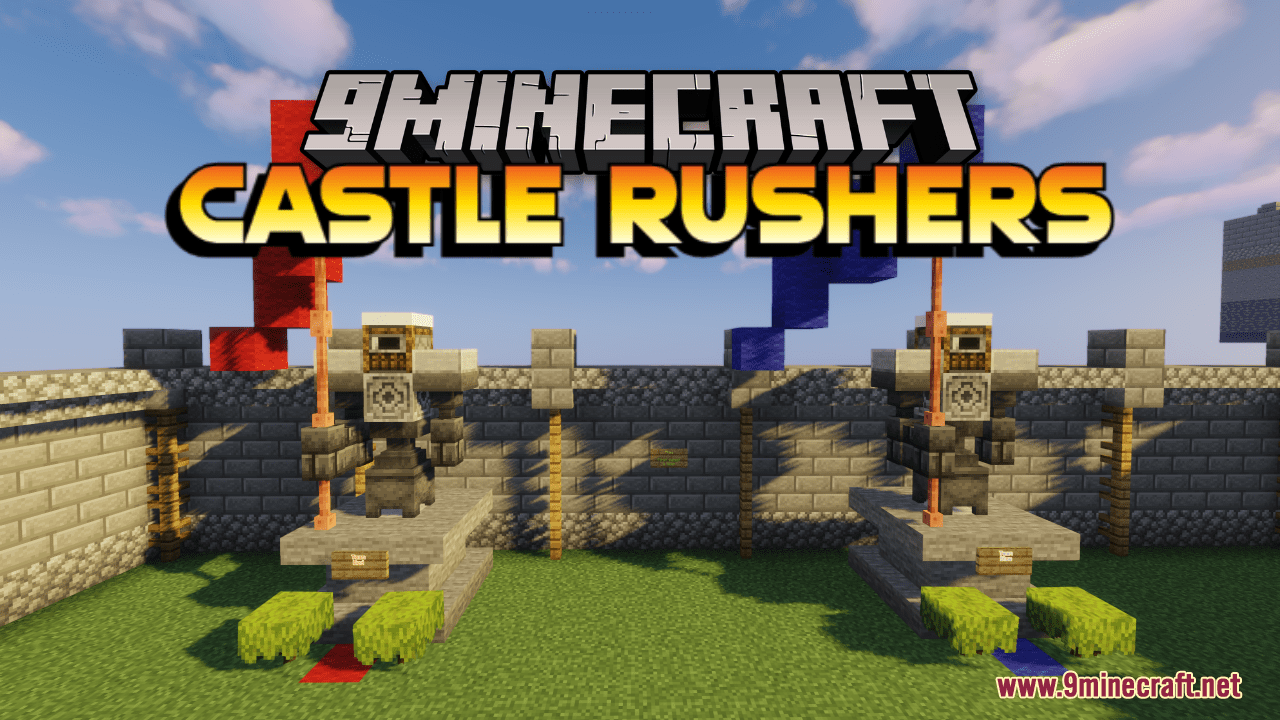 Castle Rushers Map (1.21.1, 1.20.1) - Medieval Capture The Wool 1