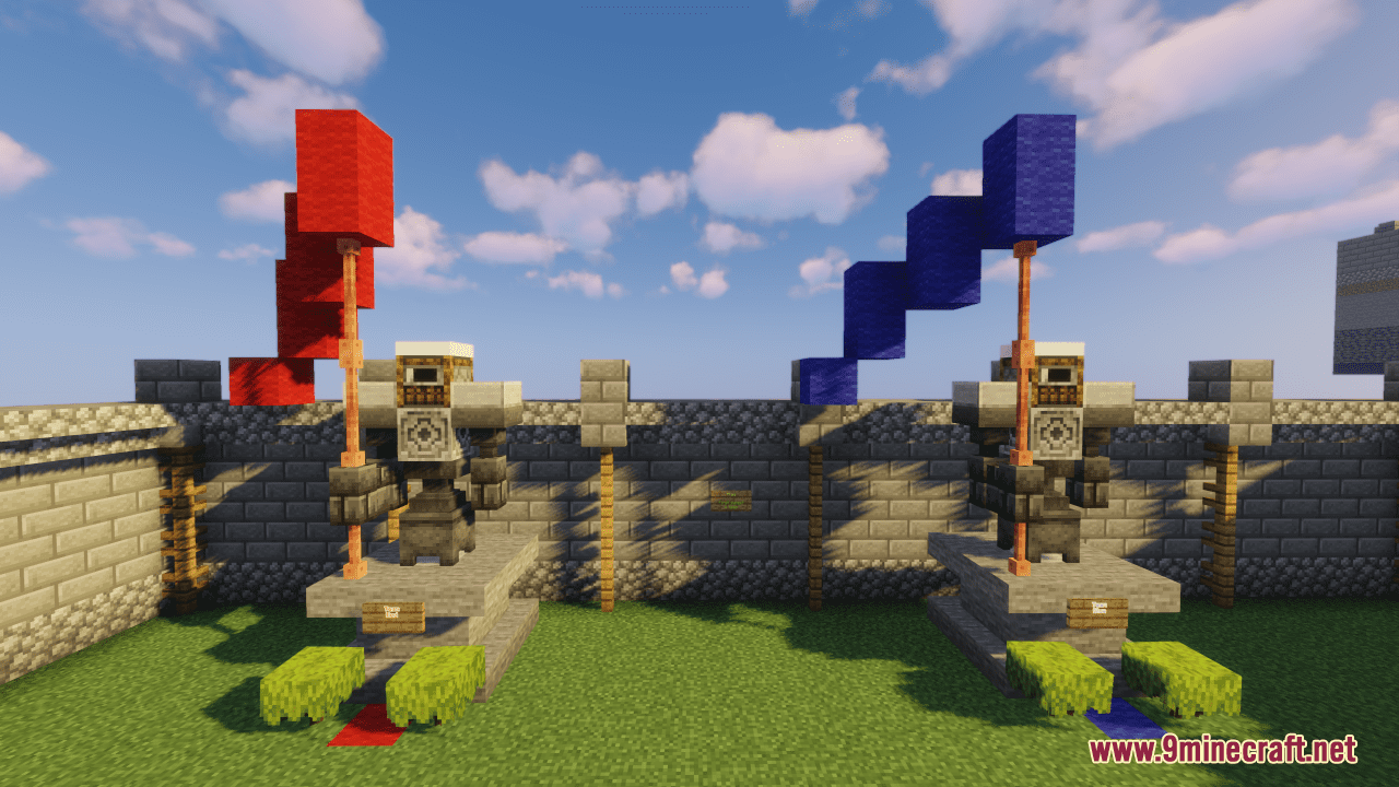 Castle Rushers Map (1.21.1, 1.20.1) - Medieval Capture The Wool 2