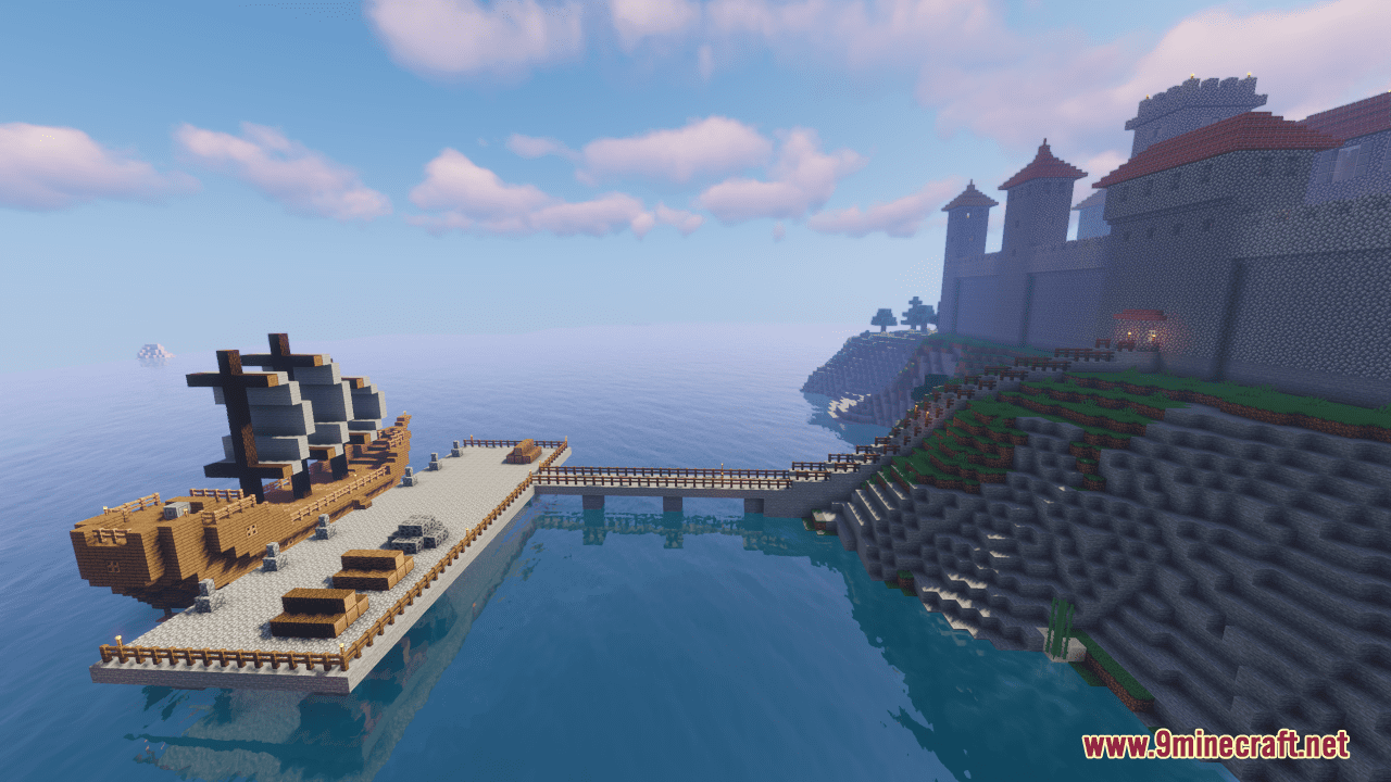 Castle By The Sea Map (1.21.1, 1.20.1) - Medieval Creations 5