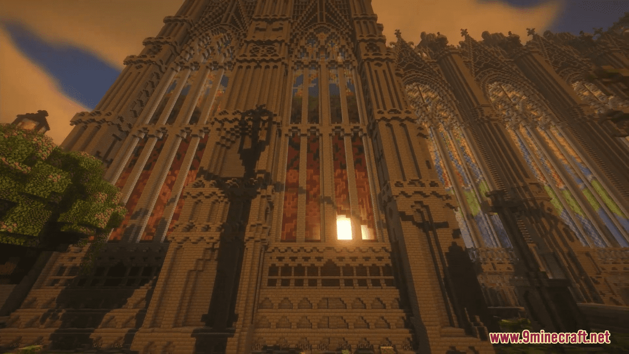 Cathedral of Nameless Saints Map (1.21.1, 1.20.1) - Gothic Architecture 5