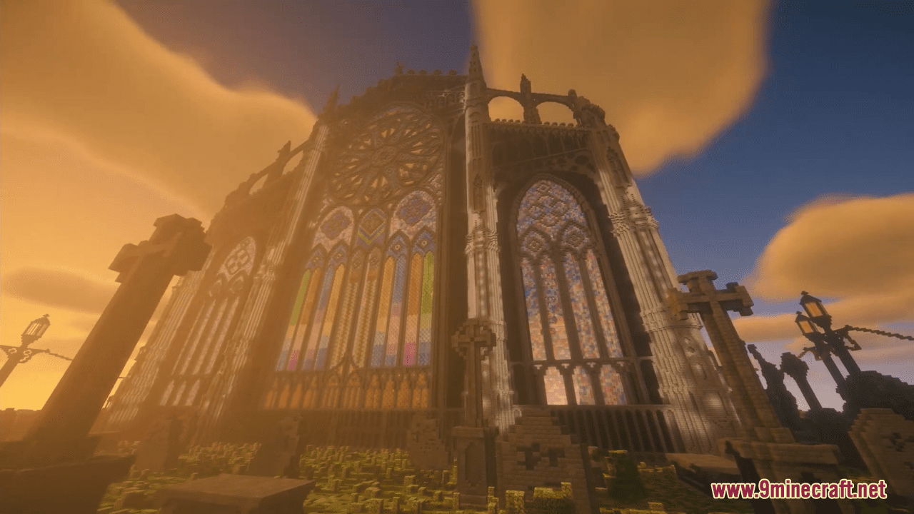 Cathedral of Nameless Saints Map (1.21.1, 1.20.1) - Gothic Architecture 10