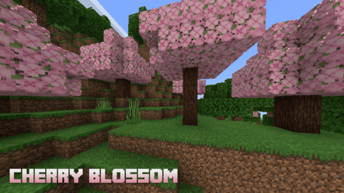 Cherry Blossom Texture Pack (1.19) - MCPE/Bedrock 4