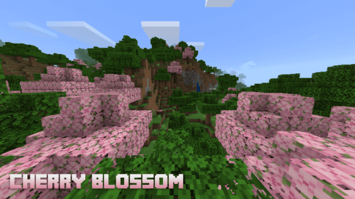 Cherry Blossom Texture Pack (1.19) - MCPE/Bedrock 5