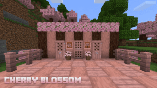 Cherry Blossom Texture Pack (1.19) – MCPE/Bedrock Thumbnail