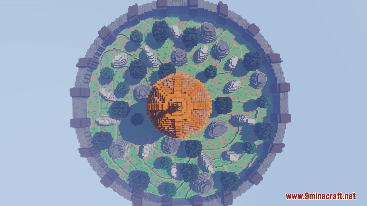 Circular PvP Arena Map (1.20.4, 1.19.4) - Fighting In The Sky 8