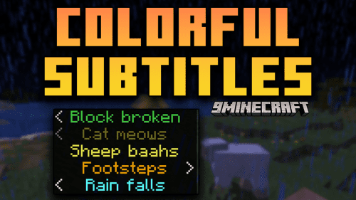 Colorful Subtitles Mod (1.21.1, 1.20.1) – Changes The Color Of Subtitles Thumbnail