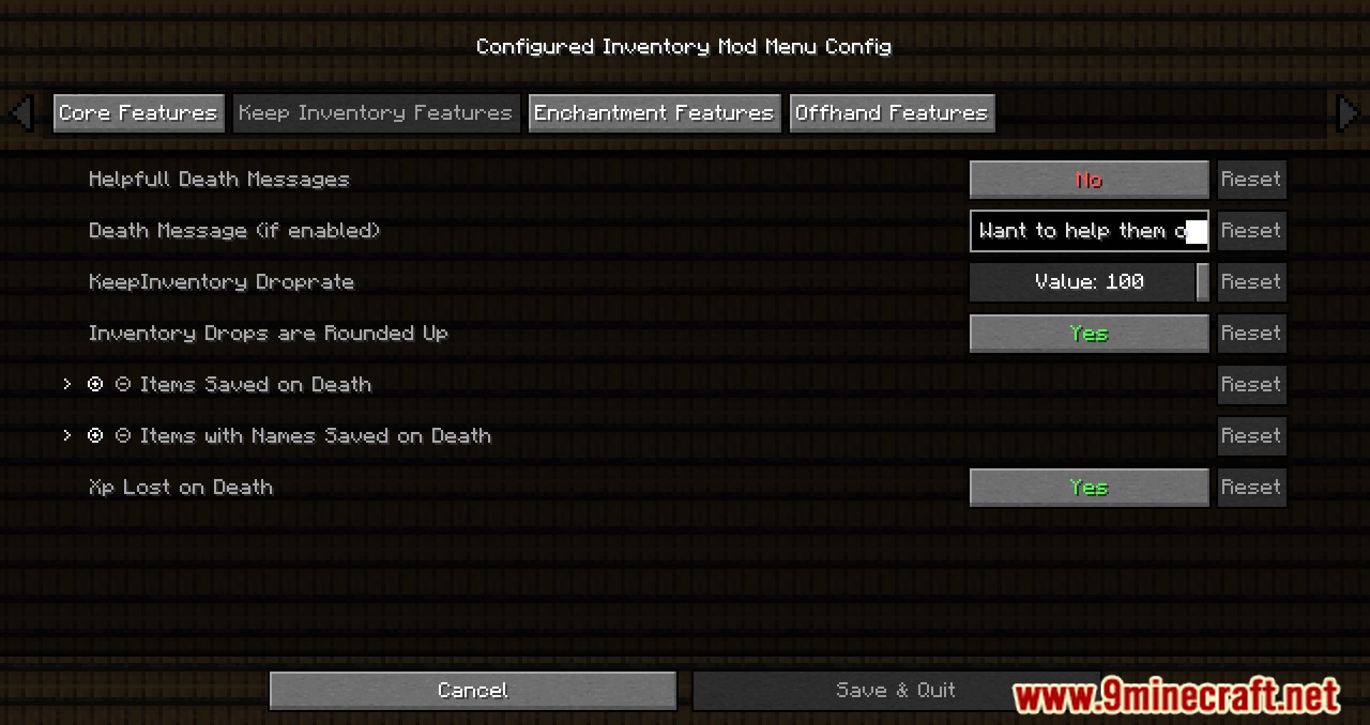 Configured Keep Inventory Mod (1.20.1, 1.19.3) - Control Your Item Leave In Inventory When You Die 4