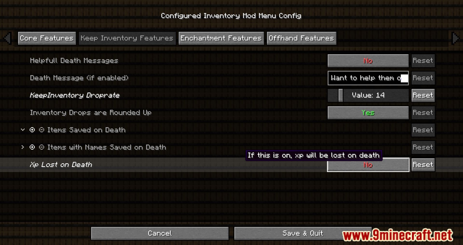 Configured Keep Inventory Mod (1.20.1, 1.19.3) - Control Your Item Leave In Inventory When You Die 7