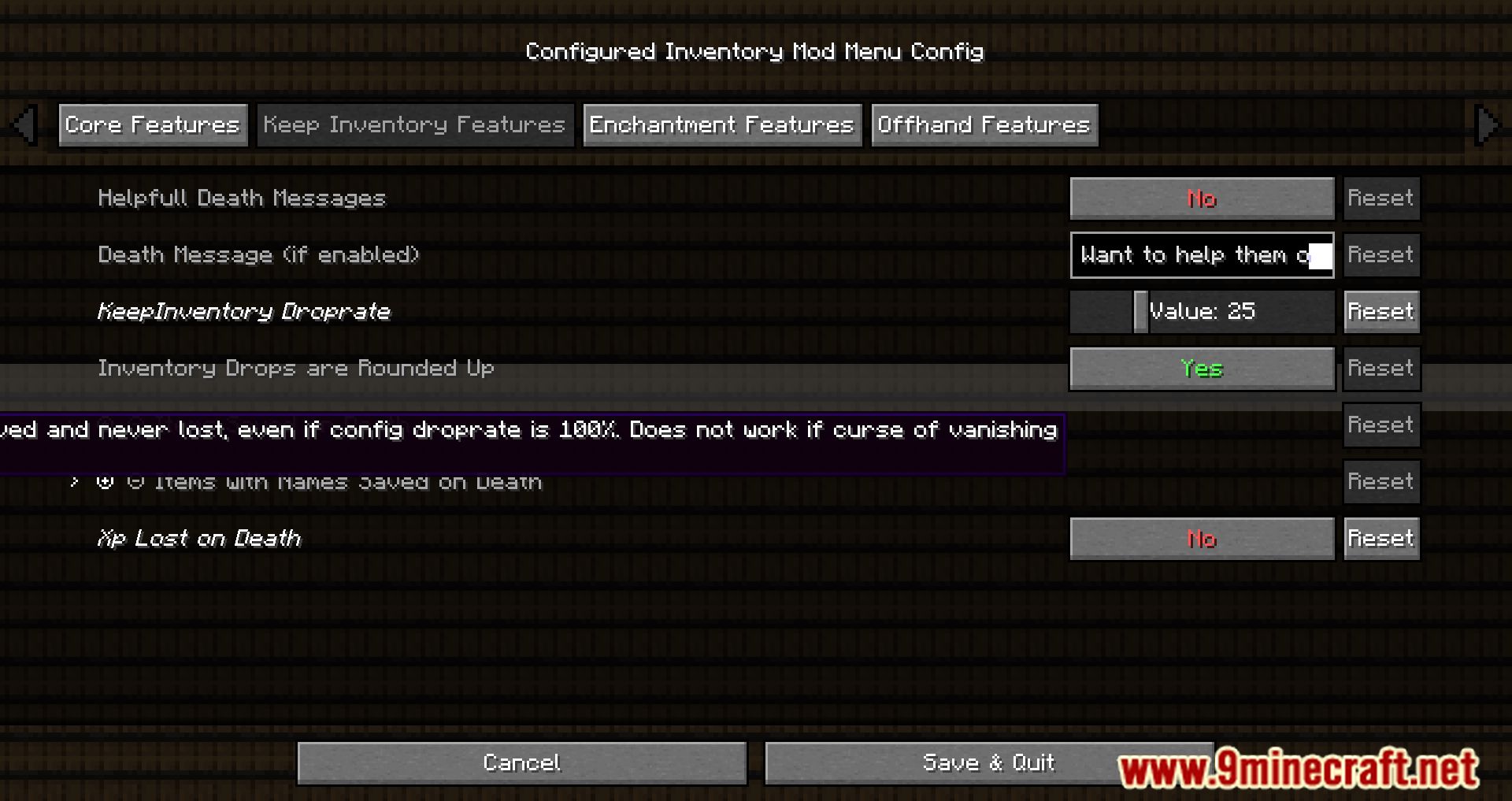 Configured Keep Inventory Mod (1.20.1, 1.19.3) - Control Your Item Leave In Inventory When You Die 8