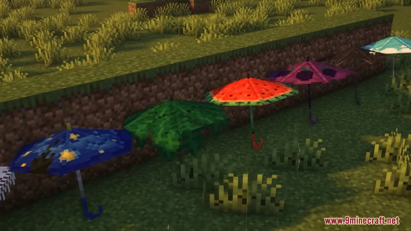 Convenient Decor Mod (1.20.2, 1.19.2) - Lightning-Attracting Umbrellas 10