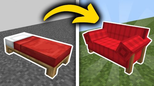 Couch Bed Texture Pack (1.19) – MCPE/Bedrock Thumbnail
