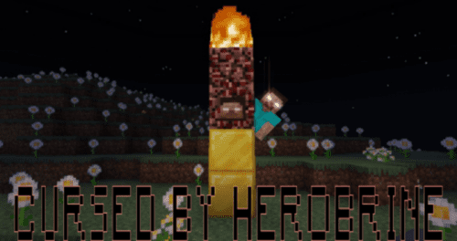 Cursed By Herobrine Addon (1.19) – MCPE/Bedrock Mod Thumbnail