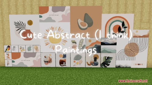 Cute Abstract Paintings Resource Pack (1.20.6, 1.20.1) – Texture Pack Thumbnail