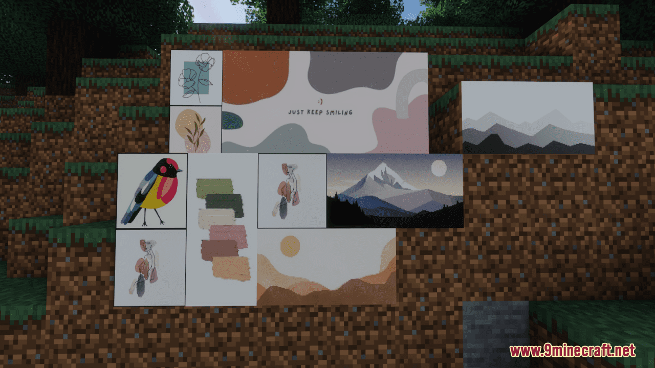 Cute Abstract Paintings Resource Pack (1.20.6, 1.20.1) - Texture Pack 14