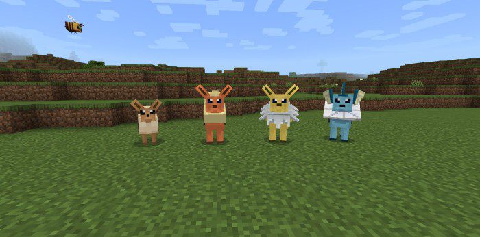 Eevee Family Battle & Bank Pets Addon (1.19) - MCPE/Bedrock Mod 15