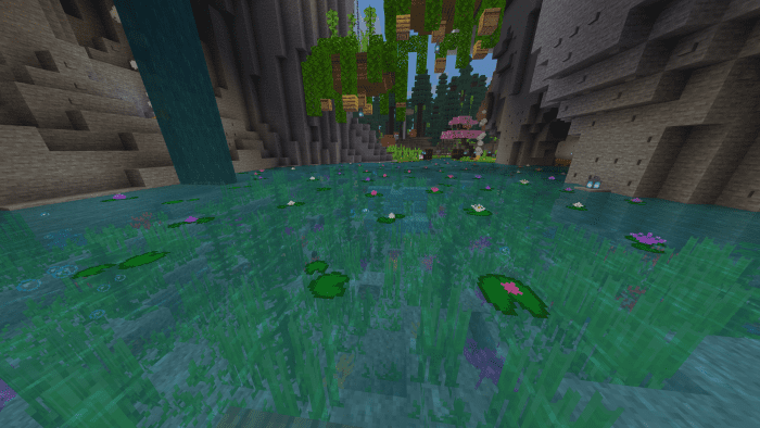 Enhanced Lilypads Texture Pack (1.19) - MCPE/Bedrock 6