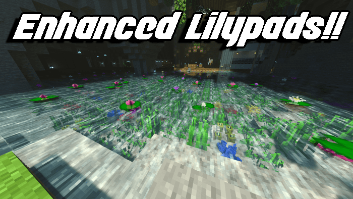 Enhanced Lilypads Texture Pack (1.19) - MCPE/Bedrock 1