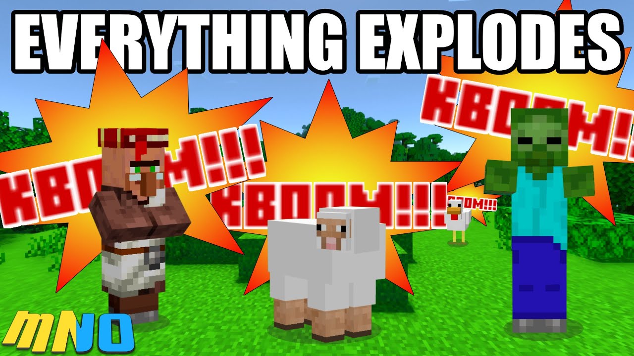 Everything Explodes Addon (1.19) - MCPE/Bedrock Mod 1