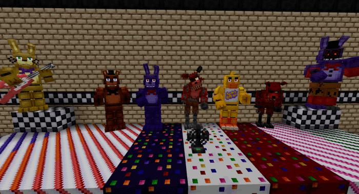 FNAF's Decorations Addon (1.20, 1.19) - MCPE/Bedrock Mod 15