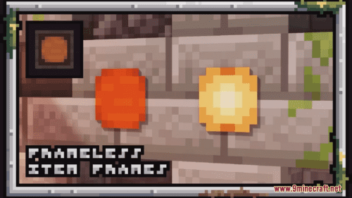 Frameless Item Frames Resource Pack (1.20.6, 1.20.1) – Texture Pack Thumbnail