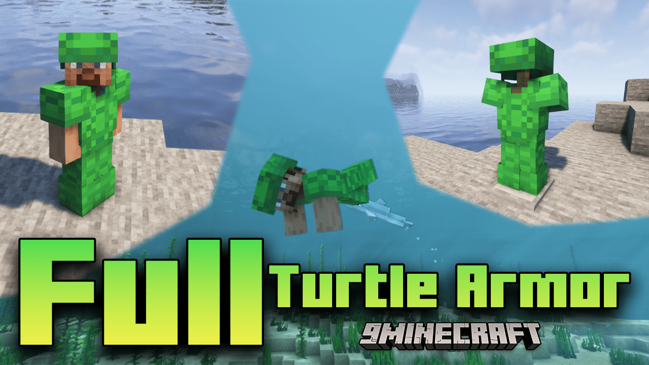 Full Turtle Armor Mod (1.20.4, 1.19.4) - Completes Minecraft's Turtle Armor Set 1