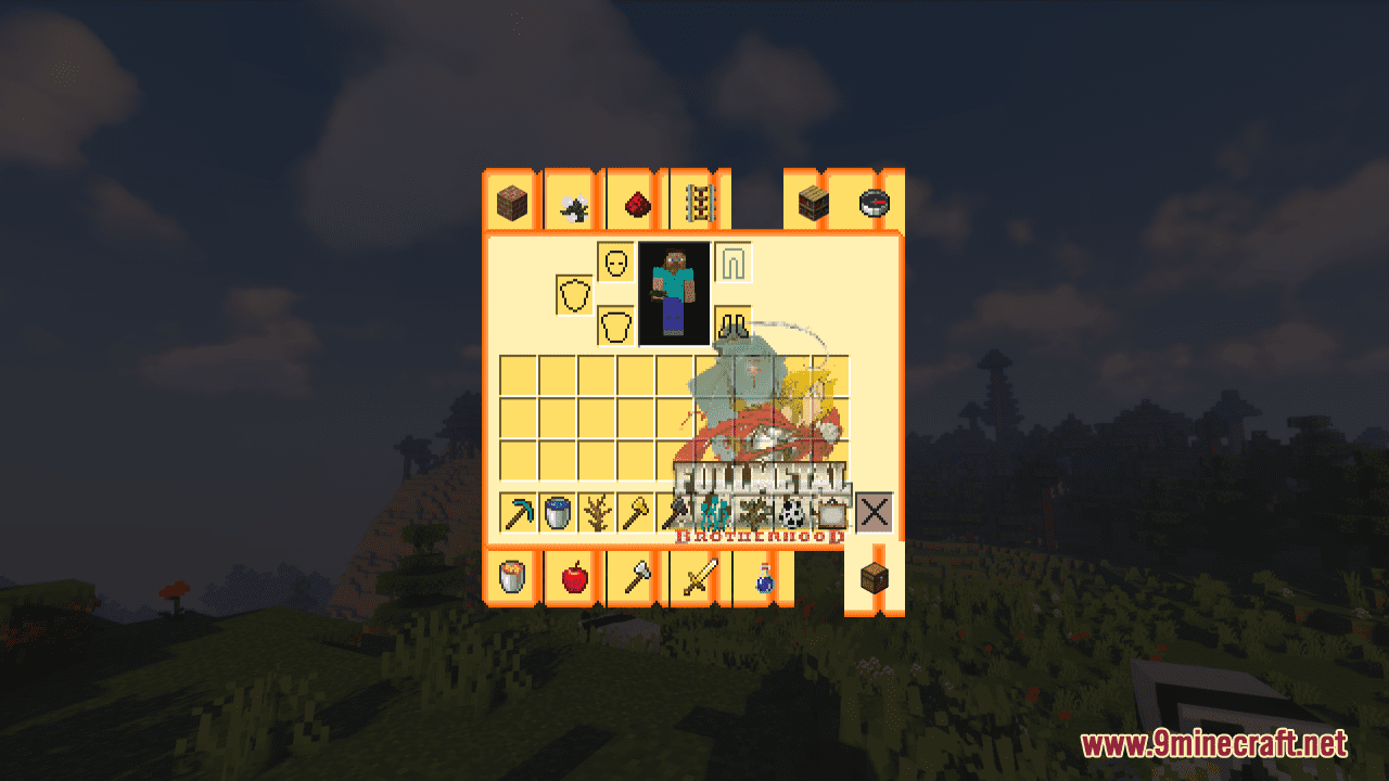 Fullmetal Alchemist Brotherhood Custom GUI Resource Pack (1.20.6, 1.20.1) - Texture Pack 8