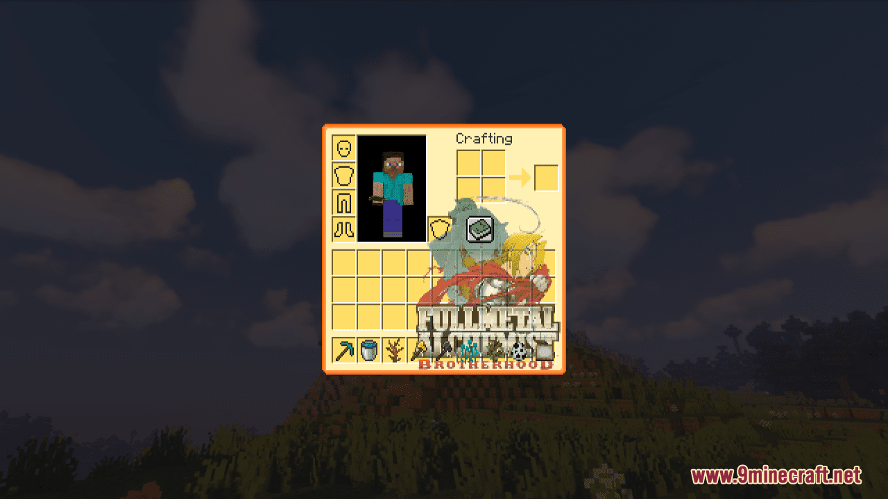 Fullmetal Alchemist Brotherhood Custom GUI Resource Pack (1.20.6, 1.20.1) - Texture Pack 10