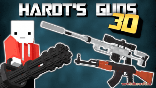 Hardt’s Guns 3D Resource Pack (1.20.6, 1.20.1) – Texture Pack Thumbnail