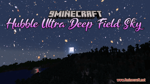 Hubble Ultra Deep Field Sky Resource Pack (1.20.6, 1.20.1) – Texture Pack Thumbnail