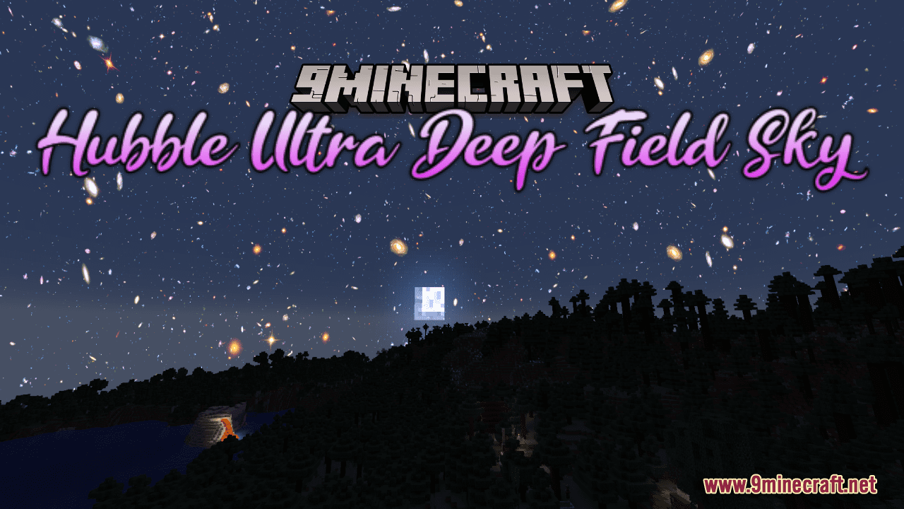 Hubble Ultra Deep Field Sky Resource Pack (1.20.6, 1.20.1) - Texture Pack 1