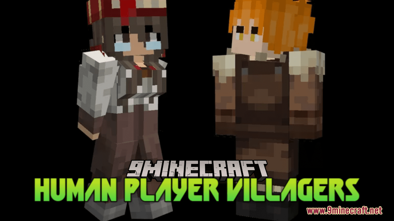 Human Player Villagers Resource Pack (1.19.4, 1.18.2) - Texture Pack 1