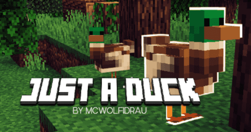 Just A Duck Addon (1.19) – MCPE/Bedrock Mod Thumbnail