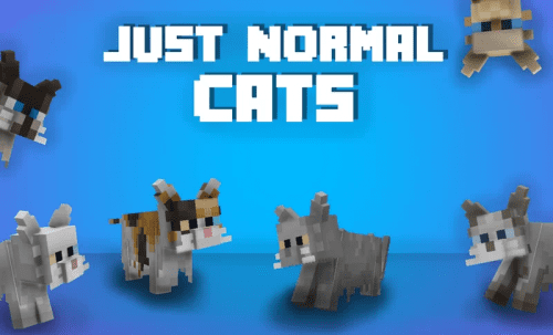 Just Normal Cats Texture Pack (1.19) – MCPE/Bedrock Thumbnail