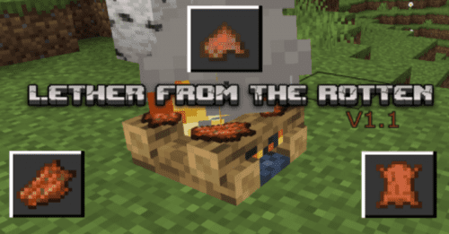 Leather from the Rotten Addon (1.19) – MCPE/Bedrock Mod Thumbnail