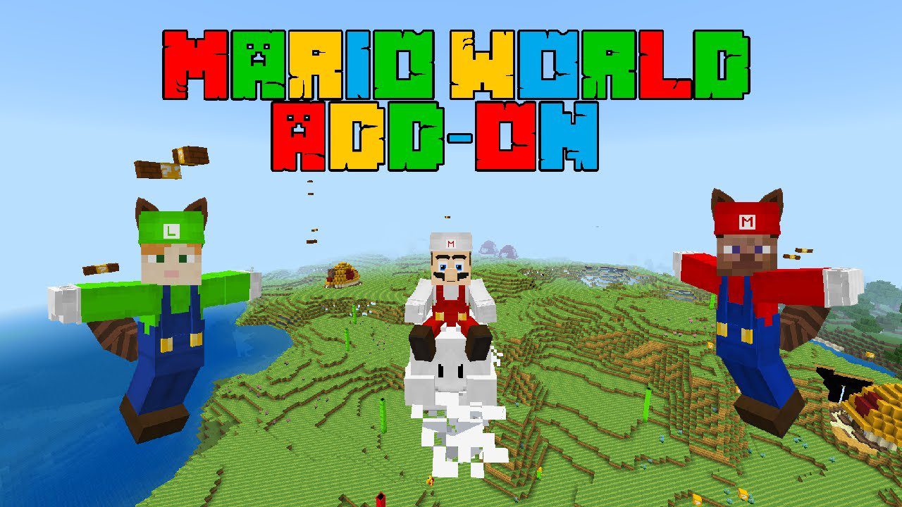 Mario World Addon (1.19) - MCPE/Bedrock Mod 1