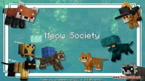 Meow Society Resource Pack (1.20.6, 1.20.1) – Texture Pack Thumbnail