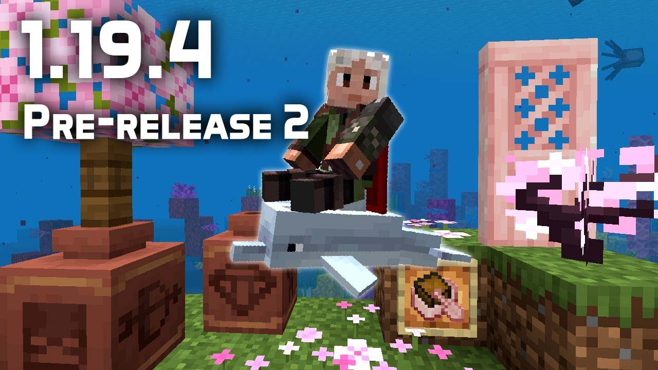 Minecraft 1.19.4 Pre-Release 2 - Better Pots, Dolphin Riding 1