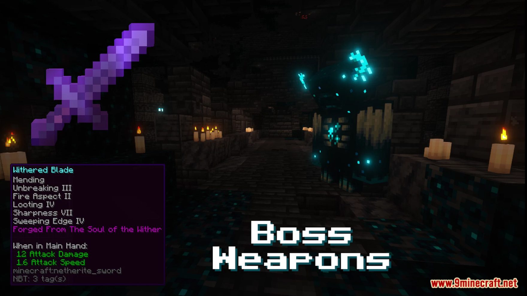 Minecraft But Boss Drops Weapons And Items Data Pack (1.19.4, 1.19.2) 13