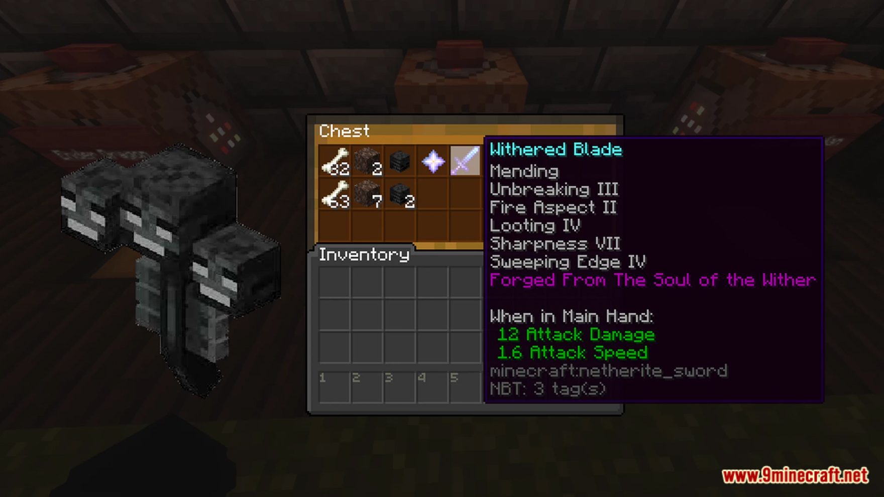 Minecraft But Boss Drops Weapons And Items Data Pack (1.19.4, 1.19.2) 3