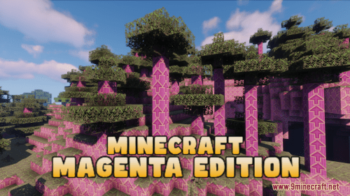 Minecraft Magenta Edition Resource Pack (1.20.6, 1.20.1) – Texture Pack Thumbnail