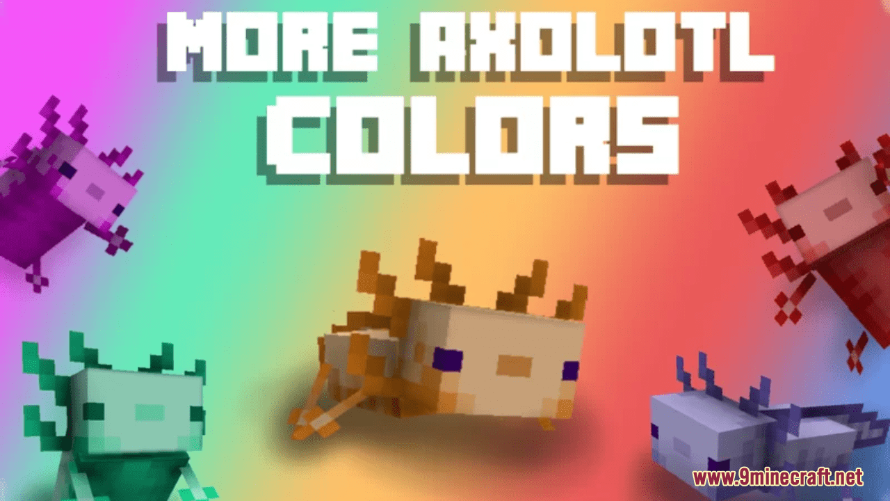 More Axolotl Colors Resource Pack (1.20.6, 1.20.1) - Texture Pack 1