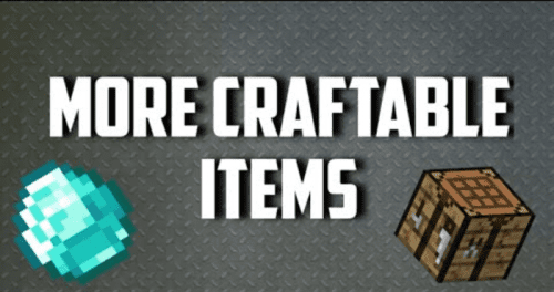 More Craftable Items Addon (1.19) – MCPE/Bedrock Mod Thumbnail